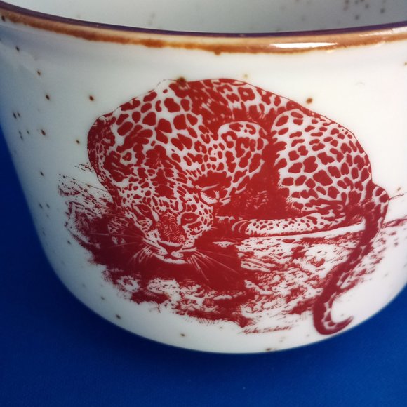 San Diego Zoo coffee, soup mug with Cheetah made in Japan - Picture 7 of 7